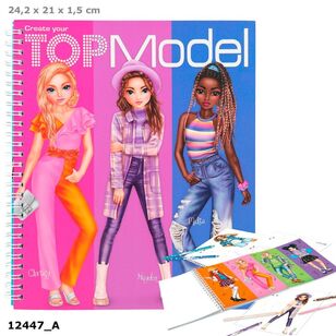 Top Model Create Your Top Model Colouring Book  Triple