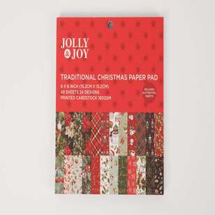 Jolly & Joy Traditional Christmas Paper Pad Traditional Xmas