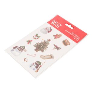 Jolly & Joy Traditional Christmas Sticker Sheet Traditional Xmas 2 Pack