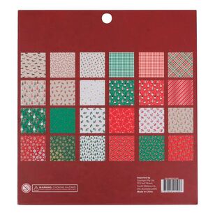 Jolly & Joy Christmas Paper Pad With Foil & Glitter Essential Xmas