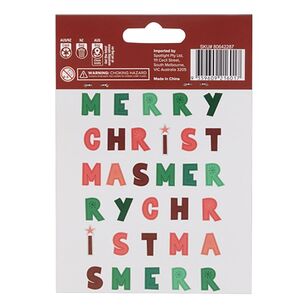 Jolly & Joy Christmas Chipboard Christmas Alphabet 32 Pack Essential Xmas