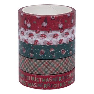 Jolly & Joy Christmas Icons Washi Tape 5 Pack Essential Xmas 5 Pack