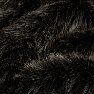 Wolf Faux Fur 148 cm Fabric Black 148 cm
