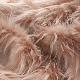 Peony Plume Faux Fur 148 cm Fabric Blush 148 cm