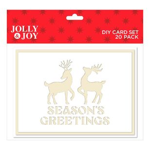 Jolly & Joy Seasons Greetings DIY Christmas Card Set Christmas Cheer