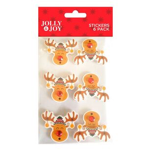 Jolly & Joy 3D Christmas Reindeer Stickers Christmas Cheer