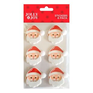 Jolly & Joy 3D Christmas Santa Stickers Christmas Cheer