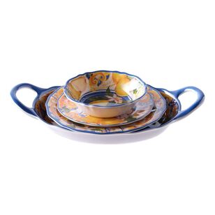 Culinary Co Positano Melamine Bowl with Handle Yellow