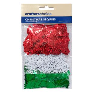 Crafters Choice Tree Snowflake Xmas Sequins Multicoloured