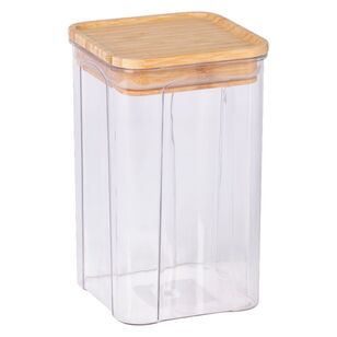 Culinary Co Canister with Bamboo Lid Clear