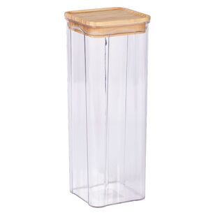 Culinary Co Canister with Bamboo Lid Clear