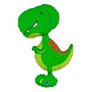 Grabo Tyrannosaurus Shaped Foil Balloon Multicoloured