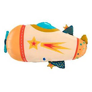 Grabo Cool Airplane Shaped Foil Balloon Multicoloured