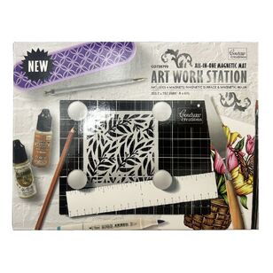 Couture Creations All-in-One Magnetic Mat Art Work Station Multicoloured 6 x 8 in