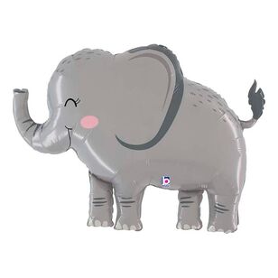 Grabo Jungle Elephant Shaped Foil Balloon Multicoloured 44 Inch