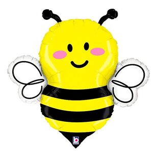 Grabo 34-Inch Bee Shaped Foil Balloon Multicoloured