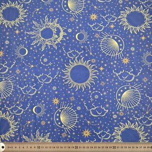 Celestial 148 cm EcoVero Viscose Spandex Fabric Navy 148 cm