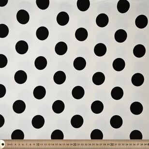 Spots 148 cm EcoVero Viscose Spandex Fabric White 148 cm