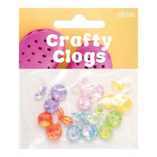 Ribtex Crafty Clogs Charm Glitter Cherry Multicoloured