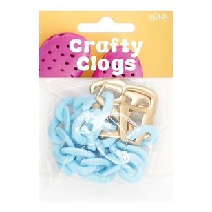 Ribtex Crafty Clogs Charm Chain Candy Blue