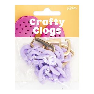 Ribtex Crafty Clogs Charm Chain Candy Purple