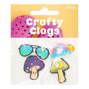 Ribtex Crafty Clogs Rubber Charm Mushrooms Multicoloured