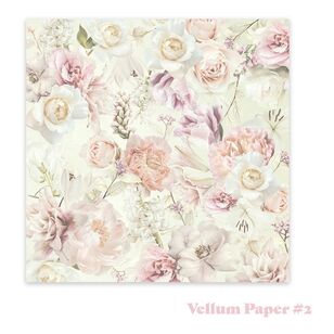 Couture Creations Vellum Paper Pack Vintage Tea 8 in