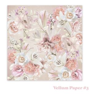 Couture Creations Vellum Paper Pack Vintage Tea 8 in