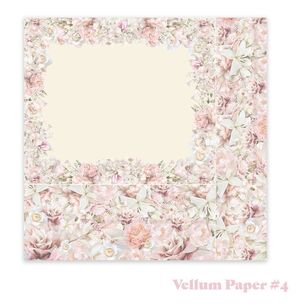 Couture Creations Vellum Paper Pack Vintage Tea 8 in