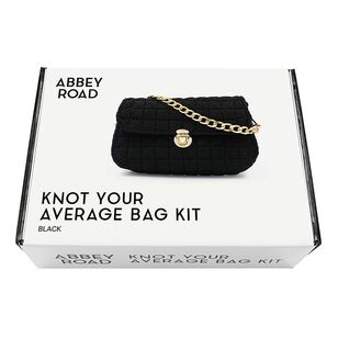 Abbey Road Knot Your Average Bag Crochet Kit Black