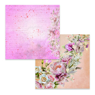 Couture Creations Vintage Tea Collection Big Blooms Loose Paper Vintage Tea 12 x 12 in