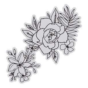 Couture Creations Rose 1 Stamp Vintage Tea