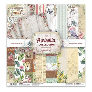 Couture Creations Australia The Lucky Country Collection Paper Pad 6 x 6 in Australia The Lucky Country 6 x 6 in