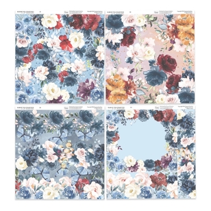 Couture Creations Blues By You Collection Vellum Paper Pack Blue 5 Pack