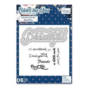 Couture Creations Beautiful Stamp And Die Set Blues By You