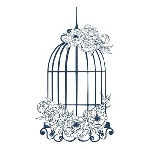 Couture Creations Bird Cage Stamp Blues By You