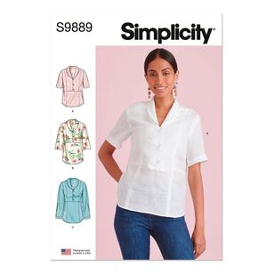 Simplicity S9889 Misses' Tops Pattern White