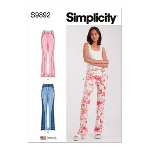 Simplicity S9892 Misses' Jeans Pattern White