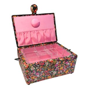 Dritz Rectangle Sewing Basket Multicoloured 24.5 x 17 x 15 cm