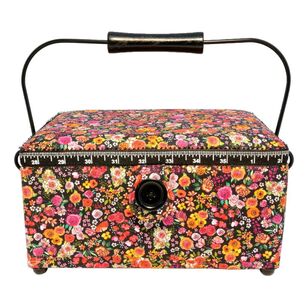 Dritz Rectangle Sewing Basket Multicoloured 24.5 x 17 x 15 cm