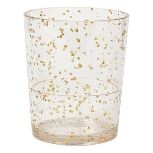 Palm Alfresco Glitter Outdoor Tumbler 4 Pack Gold