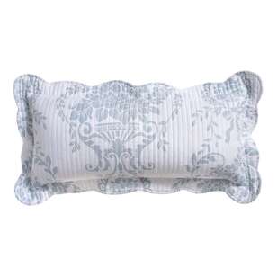 Bianca Florence Lumbar Cushion Blue 30 x 60 cm