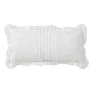 Bianca Rosedale Lumbar Cushion White 30 x 60 cm