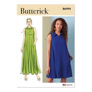 Butterick B6994 Misses' Loose Fitting Dress Pattern White