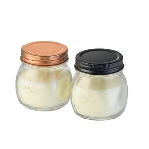 Waxworks Jam Jar Citronella Candle 2 Pack Clear 9 cm