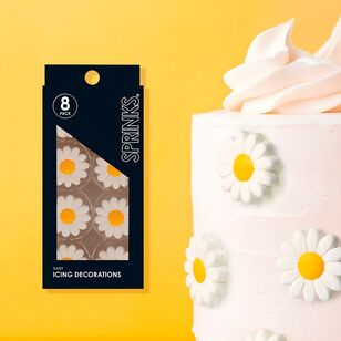 Sprinks Flower Icing Decorations 8-Pack Daisy