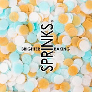 Sprinks Wafer Baking Decorations Blue, White & Gold 9 g