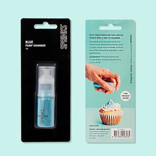 Sprinks Pump Shimmer Baking Decorations Blue