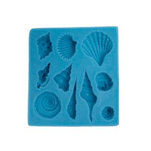 Sprinks Fondant Paste Silicone Sea Shell Moulds Multicoloured