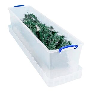 Really Useful Boxes 81L Christmas Tree Storage Box Clear